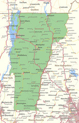 Vermont-US-States-VectorMap-A