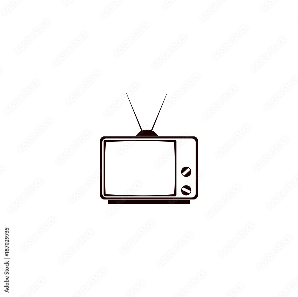 Sticker tv icon. sign design