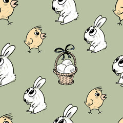 Pattern of the Easter symbols