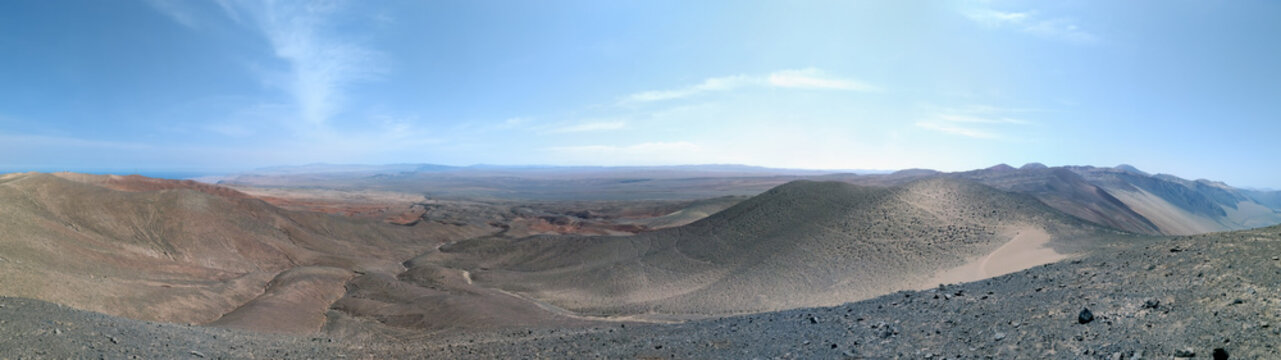 Aerial view to the desert