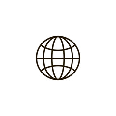 earth icon. sign design