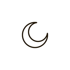 Obraz na płótnie Canvas moon icon. sign design