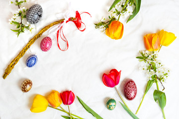 Obraz premium Happy Easter, Easter eggs