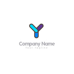 Y LETTER LOGO TEMPLATE