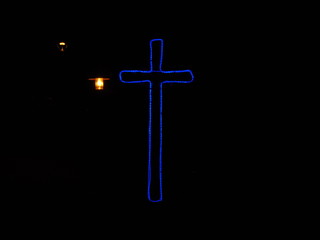 Croix lumineuse du Christ