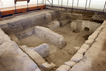 A view of Catalhoyuk in Konya, Turkey.