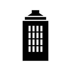 Office building icon vector. business center