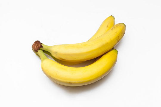 bananas on white background..
