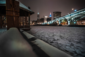 Cleveland Skyline Winter