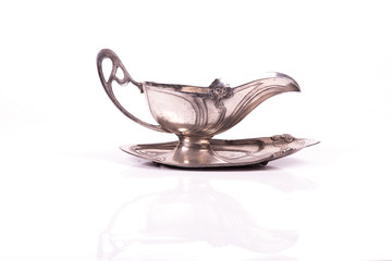 art nouveau silver cup sauce