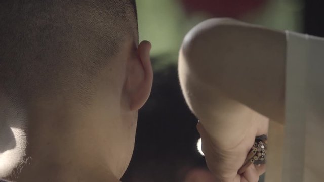 Detail of Chengdu ear cleaning