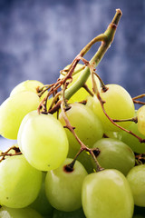 Healthy fruits white wine grapes backgroundready to eat