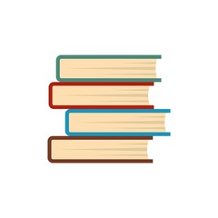 Book student icon. Flat illustration of book student vector icon isolated on white background