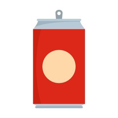 Soda icon. Flat illustration of soda vector icon isolated on white background