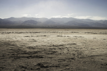 Salt desert, Badwater basin, Death Valley National Park, California