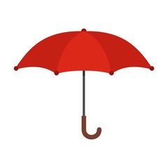Umbrella icon. Flat illustration of umbrella vector icon isolated on white background