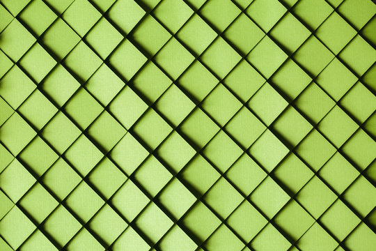 Green paper tile background