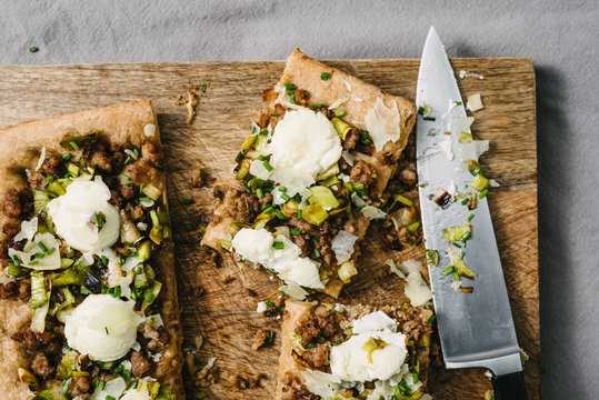 Sausage and Ricotta Flatbread