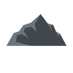 Fototapeta na wymiar Exploration of mountain icon. Flat illustration of exploration of mountain vector icon isolated on white background
