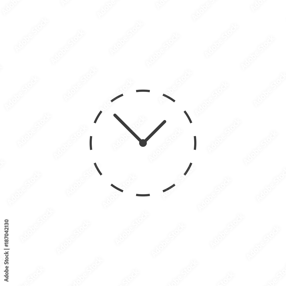 Poster clock icon. sign design