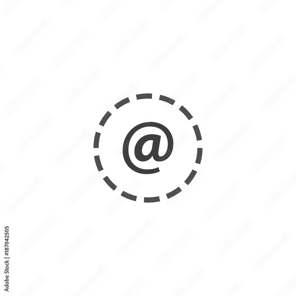 Sticker email icon. sign design