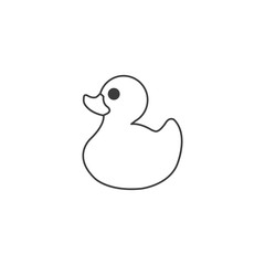 bath duck icon. sign design