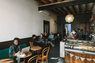 Crowded Coffee Shop