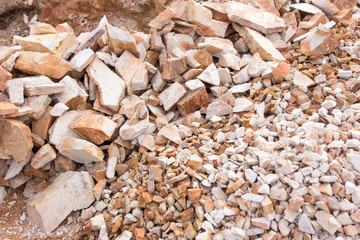 Small slabs of rock. Seen in a quarry in Uganda in 2017.