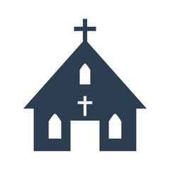 church icon on white background.