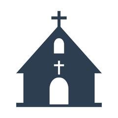 church icon on white background.