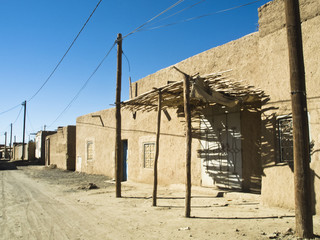 Lehmhäuser in Merzouga Marokko