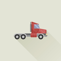 truck vector icon flat style