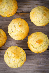homemade lemon poppy seed muffins