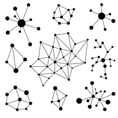 Set of  communication networks, crystal lattice