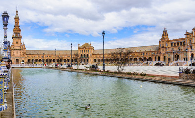 Plaza España in Seville, Spain