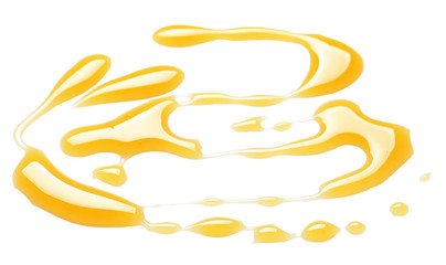 Delicious honey on white background