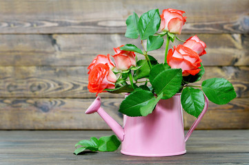 Happy Mothers Day card with red roses