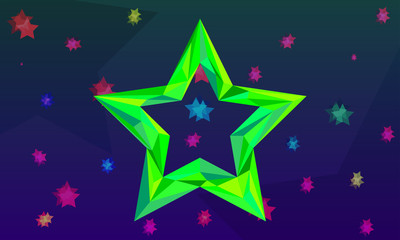 Abstract Crystal Star