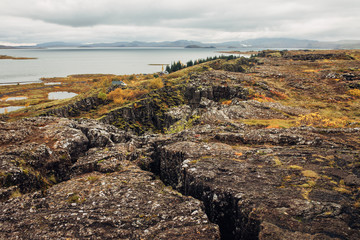 Earth Cracked from Tectonic Plates