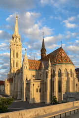 Fototapeta na wymiar Saint Matyash Temple in Budapest, apse view