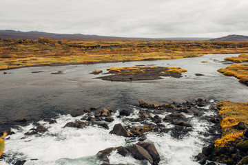 Waterfall in Iceland Long Exposure