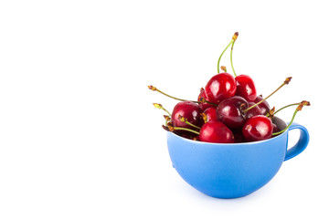 Fresh red cherry