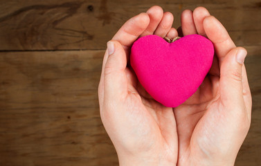 Fototapeta premium Heart from cloth