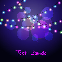 Obraz premium Pied Shine Flare Flash Festive Garlands - Vector Celebratory Radiant Decoration 