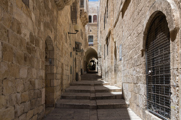 Fototapeta na wymiar At the Ramparts Walk in Jerusalem