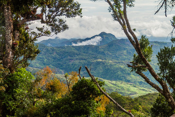 View of mountains in Panama