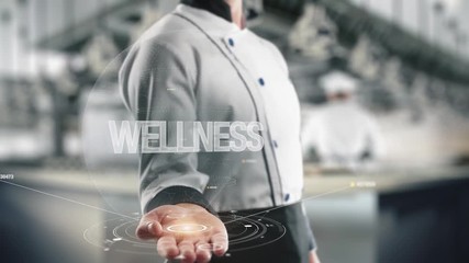 Chef holding in hand Wellness