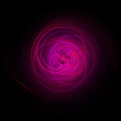 Vector Wavy Twirl Annular Cardioid Rosette - Graphic Element - Generative Art  
