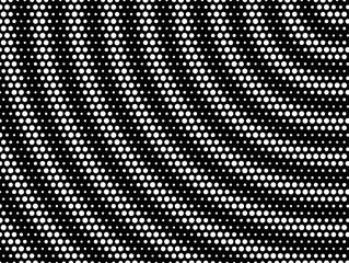 Concentrical Moire Stippled Halftone Background  - Grunge Vector Op Art
