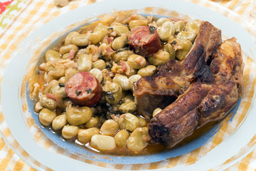 Portuguese faba beans meal